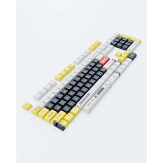 Dark Project KS-2036 PBT keycaps,  ENG White/Yellow