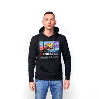 Animajor - Dota 2 Juggernaut kapucnis pulóver fekete, pulóver, XL