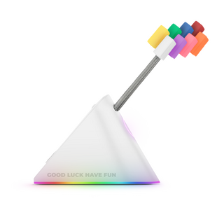 FragON - Citadel RGB Mouse Bungee mit 8 bunten Clips, Weiß