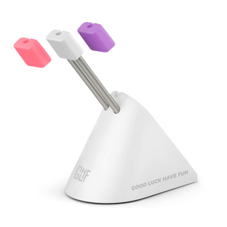 FragON - Tower Mouse Bungee with 3 colorful clips, White
