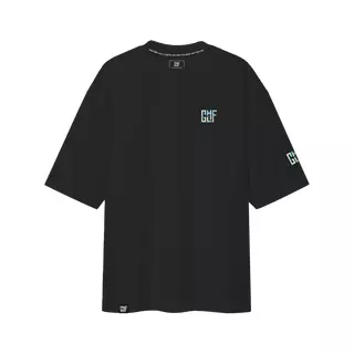 FragON - Holografic Logo Oversize T-shirt negru, S/M