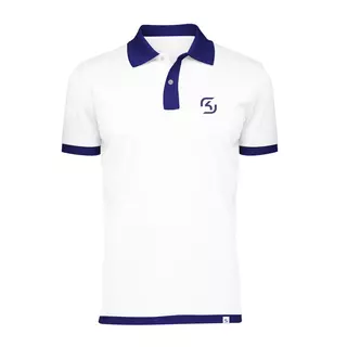 SK Gaming - Polo White, 2XL