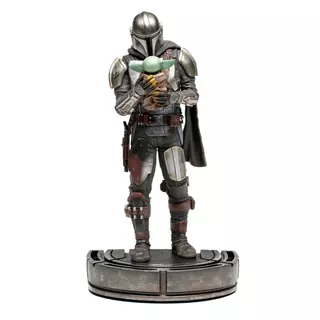 Iron Studios Star Wars - Le Mandalorien et Grogu Statue Art Scale 1/10