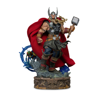 Iron Studios Marvel - Statua di Thor scatenato Deluxe Art Scale 1/10