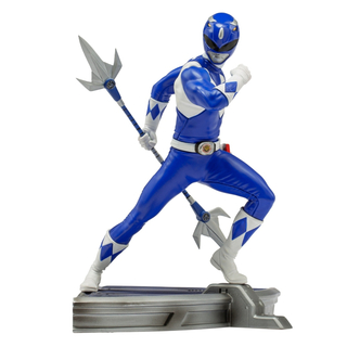 Iron Studios Power Rangers - Blauer Ranger Statue Kunst Maßstab 1/10