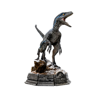 Iron Studios Jurassic World Dominion - Statua Blu e Beta Deluxe Art Scala 1/10
