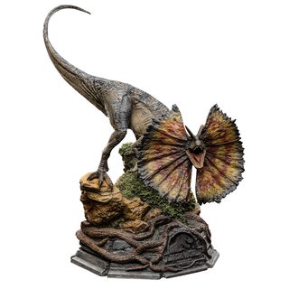Iron Studios Jurassic World Dominion - Statua di Dilophosaurus in scala 1/10