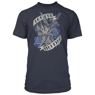 Jinx World of Warcraft - Camiseta tradicional del Rey Exánime Azul marino, S