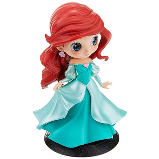 Bandai Banpresto The Little Mermaid - Q Posket Disney Characters Ariel Princess Dress Glitter Line Figure