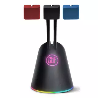 FragON - Citadel RGB Mouse Bungee with 3 colorful clips, Black