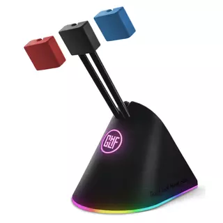 FragON - Citadel RGB Mouse Bungee with 3 colorful clips, Black