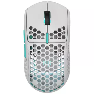 Dark Project ME4 Wireless mouse - White / Neon Blue