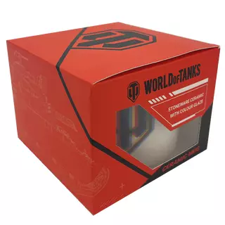 Керамична чаша с логото на World of Tanks 3D бяла