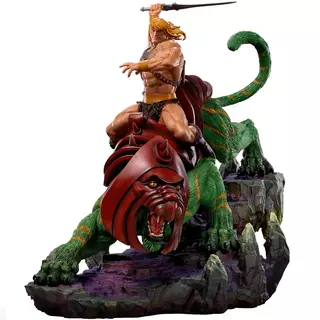 Iron Studios Masters of the Universe - He-Man & Battle-Cat Statue Art Scale 1/10