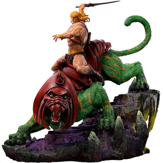 Iron Studios Masters of the Universe - He-Man & Battle-Cat Statue Art Scale 1/10