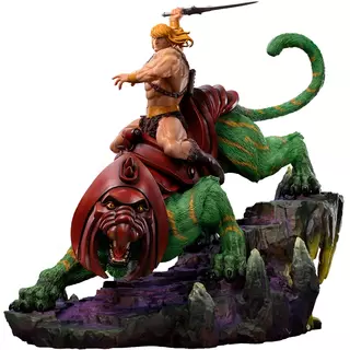 Iron Studios Masters of the Universe - He-Man & Battle-Cat Statue Art Scale 1/10