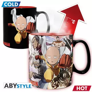ONE PUNCH MAN - Mug Heat Change - 460 ml - Heroes - avec boîte x2