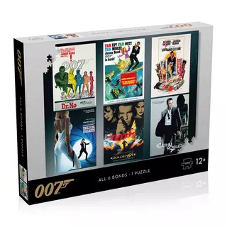 Winning Moves James Bond - Actor Debut 1000 Piece Jigsaw Puzzle