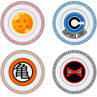 Abysse Dragon Ball - Emblems - Set of 4 Plates