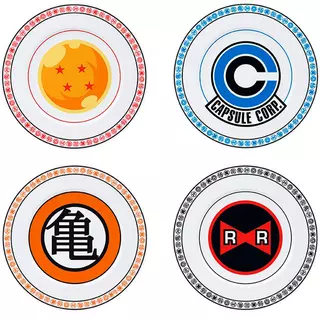 Abysse Dragon Ball - Emblémy - sada 4 talířů
