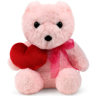 Plush toy WP MERCHANDISE Bear Ellie with a heart 21cm