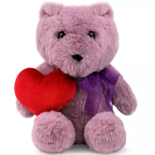 Plush toy WP MERCHANDISE Bear Mary with a heart 21cm