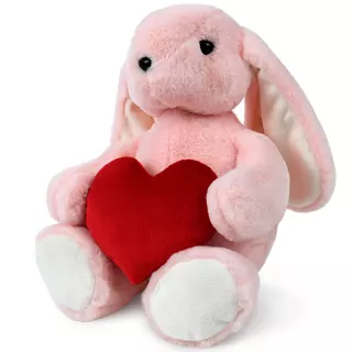 Plush toy WP MERCHANDISE Bunny Jessie with a heart 34cm