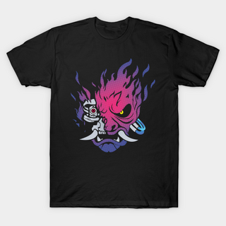 Cyberpunk 2077 Neon Samurai Premium T-shirt Μαύρο, XL