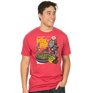 Camiseta JINX D3 Lucky Loot Premium, Rojo, 2XL