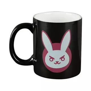 Jinx Overwatch - Чаша D.Va Black/Pink, 325 ml