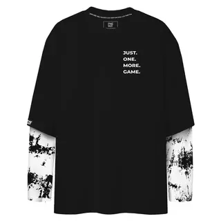 FragON tie dye long sleeve T-shirt, grey, L