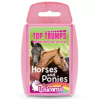 Winning Moves Horses, Ponies and Unicorn - Top Trumps English