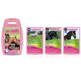 Winning Moves Horses, Ponies and Unicorn - Top Trumps English