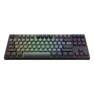 [REFURBISHED] Dark Project One KD87A Black / Cloud Grey - Gateron Mech. Yellow RGB (ENG/UA)