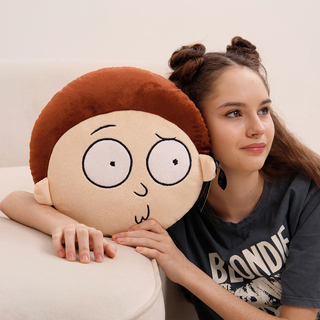 Plush pillow RICK AND MORTY Morty's face 36 cm