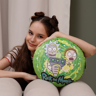 Plush pillow RICK AND MORTY in search of adventure 37 cm