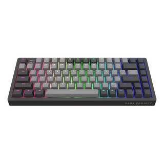 Dark Project KD83A Black / Cloud Grey - Gateron Cap Teal RGB (ENG)