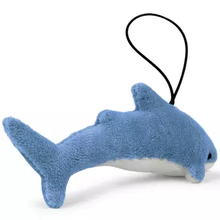 Plush keychain WP MERCHANDISE Shark Nory, 13 cm, blue
