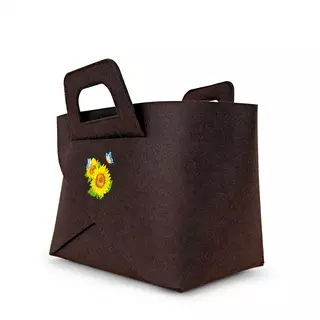 Felt bag transformer WP MERCHANDISE Picnic in Sunflowers, 39.5 cm