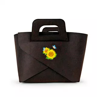 Felt bag transformer WP MERCHANDISE Picnic in Sunflowers, 39.5 cm