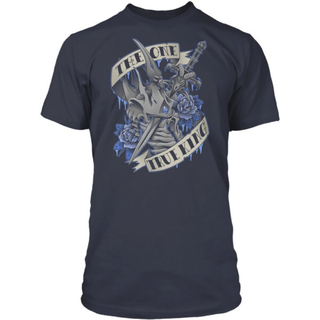 Jinx World of Warcraft - Camiseta tradicional del Rey Exánime Azul marino, S