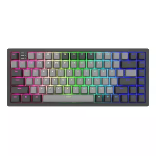 [REFURBISHED] Dark Project KD83A Black / Cloud Grey - Gateron Cap Teal RGB (ENG)
