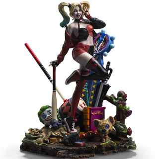 Iron Studios DC Comics - Harley Quinn Deluxe - Gotham City Sirens Statue Kunst Maßstab 1/10