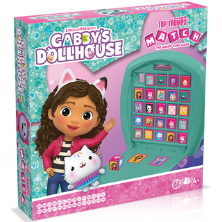 Vítězné tahy Gabby's Dollhouse - stolní hra Top Trumps Match