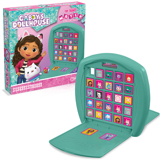 Vítězné tahy Gabby's Dollhouse - stolní hra Top Trumps Match