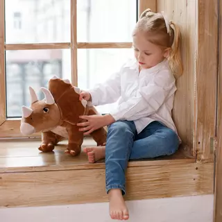 Plush toy WP MERCHANDISE Dinosaur Triceratops Daisy 47 cm