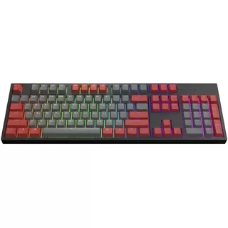 Dark Project KS-42 Keycaps PBT,  ENG/RU/UA, Gray / Red