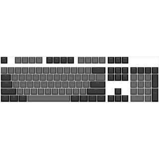 Dark Project KS-46 Keycaps PBT, ENG/RU/UA, γκρι / μαύρο