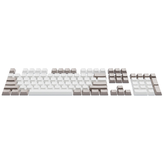 Dark Project KS-48 Keycaps PBT, ENG/RU/UA, γκρι/λευκό