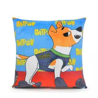 WP MERCHANDISE Patron the Dog (cartoon) - Dog Patron decorative pillow